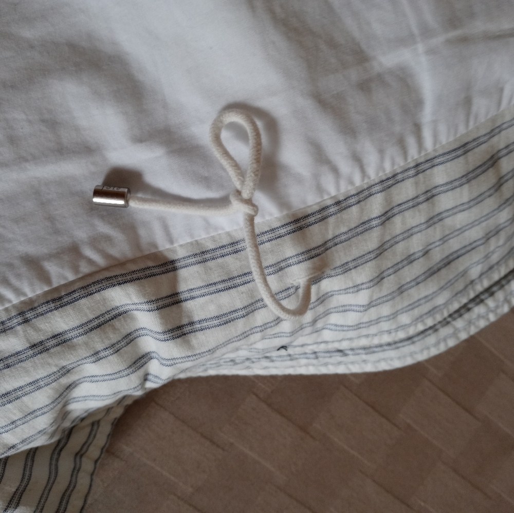 Joie Cristi White and Blue Stripe Utility Jacket - Picture 15 of 16